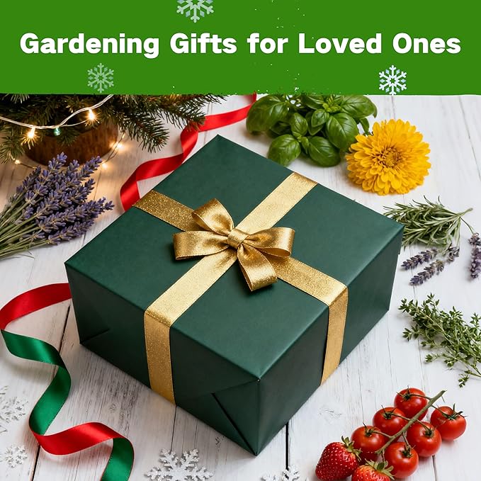USDA Zone 8 Heirloom Seed Bank, 30,000+ Non-GMO 32 Varieties of Heirloom Seeds for Planting Vegetables Herbs, Survival Seed Kit for Raised Garden Bed Greenhouse, Gardening Gifts for Women Men