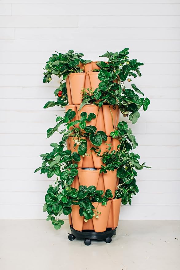 Greenstalk Universal Ultimate Spinner Base with Wheels Great for Rotating and Moving Large Planters and Pots