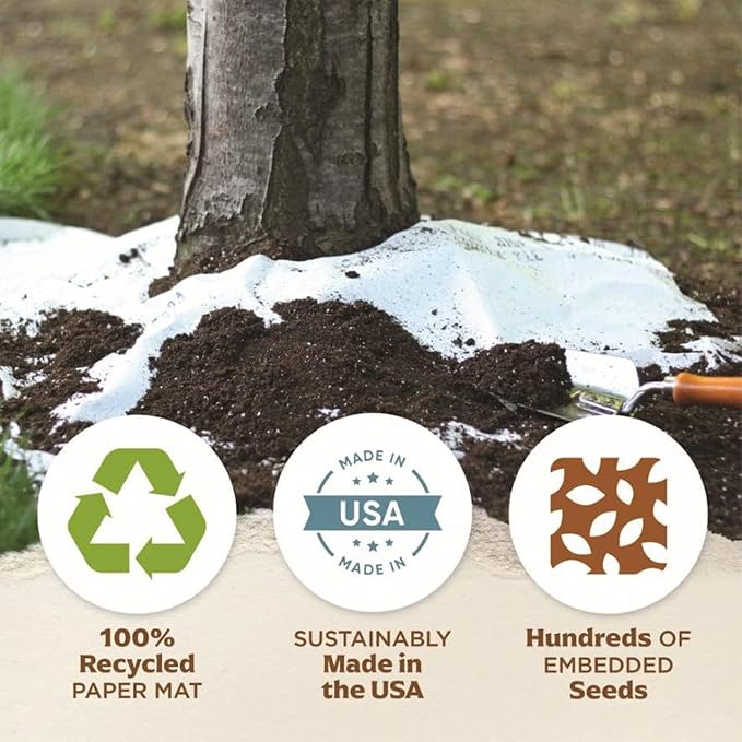 Seed Mat - Easy to Plant and Grow Garden Seeds - Creates Fragrant, Vibrant Flower Garden (BloomScape Floral Ground Cover Blend - 1 mat)