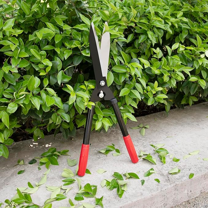 Lightweight Portable garden hedge shears, 21-inch manganese steel blades, pruning shrubs, boxwood, fence shears and scissors, grass trimmers