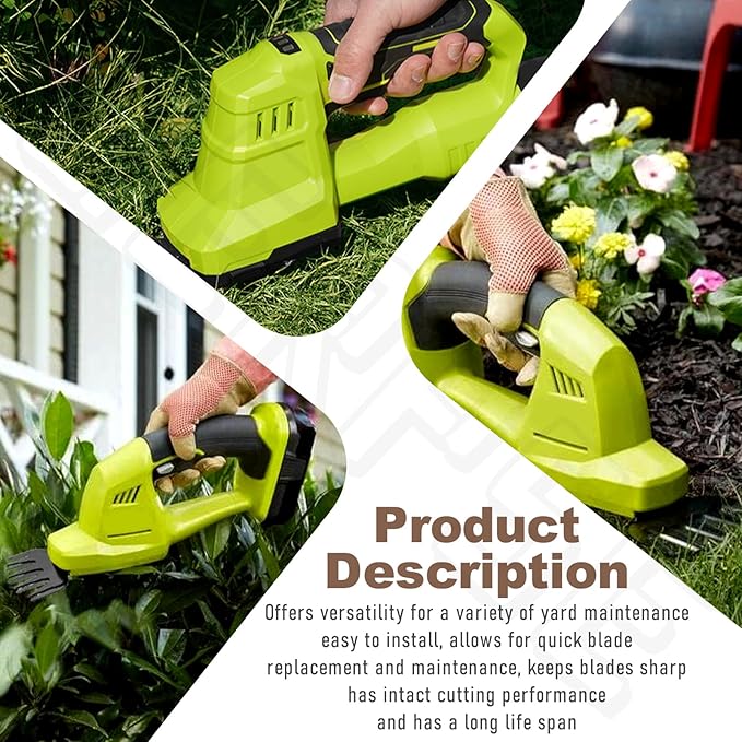2 Pack 302348001 Hedge Trimmer Grass Shear Blade Assembly Compatible with Homelite P2906VNM P2900VNM P2900