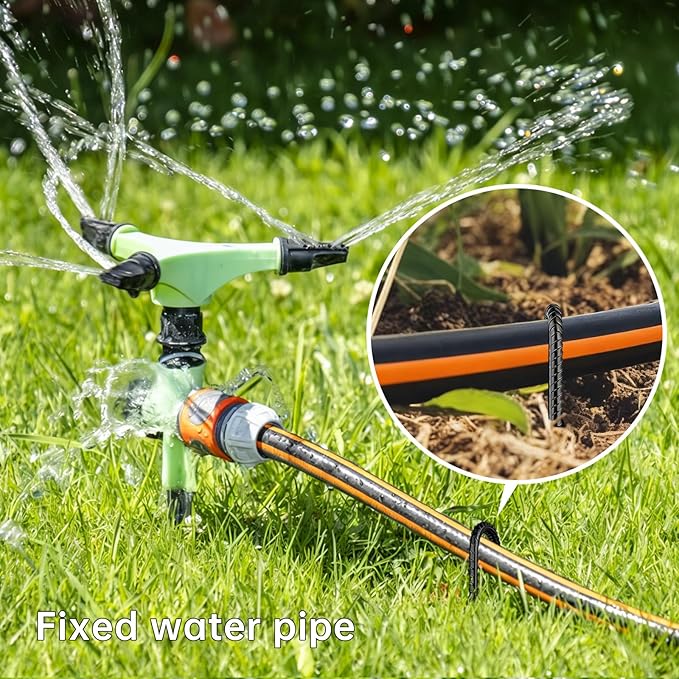 12 Inch Rebar Stakes, U Hook Ground Stakes 10 Pack Black Ground Anchors for Tent Heavy Duty for Plants Anti-Rust Landscape Fabric Artificial Turf