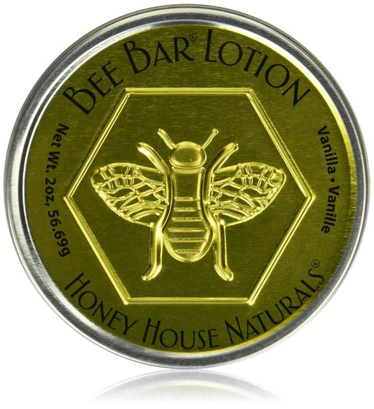 Honey House Naturals Vanilla Bee Bar, Beeswax for Skin, Large, 2 Ounce, 1 Count