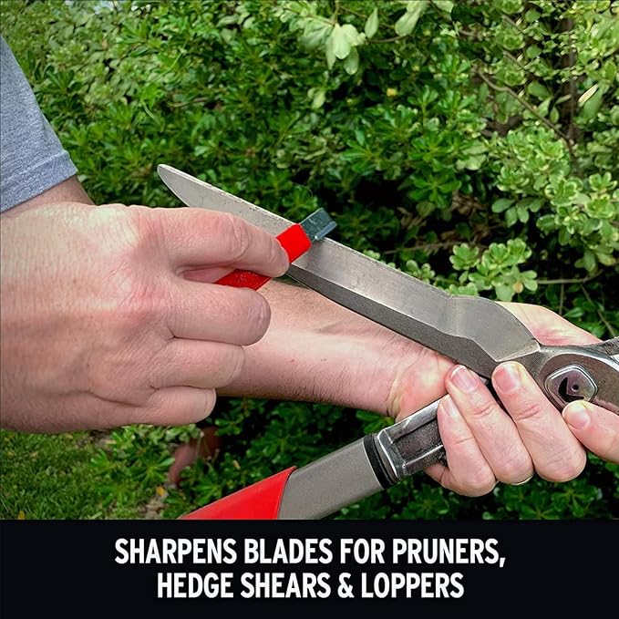 4 Pcs Pocket Blade Sharpener, Premium Steel Garden Tool Sharpener Multipurpose Usage, Knife Portable Blade Sharpener for Pruning Shears Scissors Sickle Fence Shears Gardening Pruner Loppers