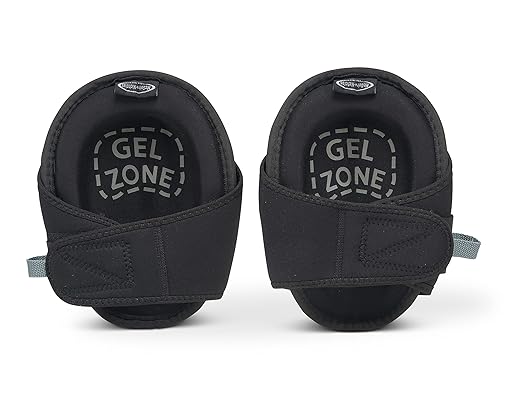 McGuire-Nicholas Gel Lite Pro Flooring Knee Pads for Men and Women, Soft Gel Adjustable Knee Pads for Gardening, Flooring, and Work, Navy/Black | 22382