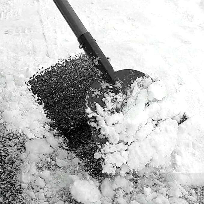 Walensee Flat Shovel, Heavy Duty Floor Scraper Long Handle for Weeding, Moss Removal, Lawn Edging & Outdoor Cleaning, Metal Garden Cleaning Shovel Scraper for Patio, Driveway, Sidewalk, Yard