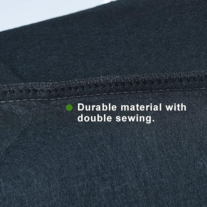 2-Pack 100 Gallon Large Non-Woven Grow Bags Reusable Thickened Durable Aeration Fabric Pot Black (100Gal_2Pcs)