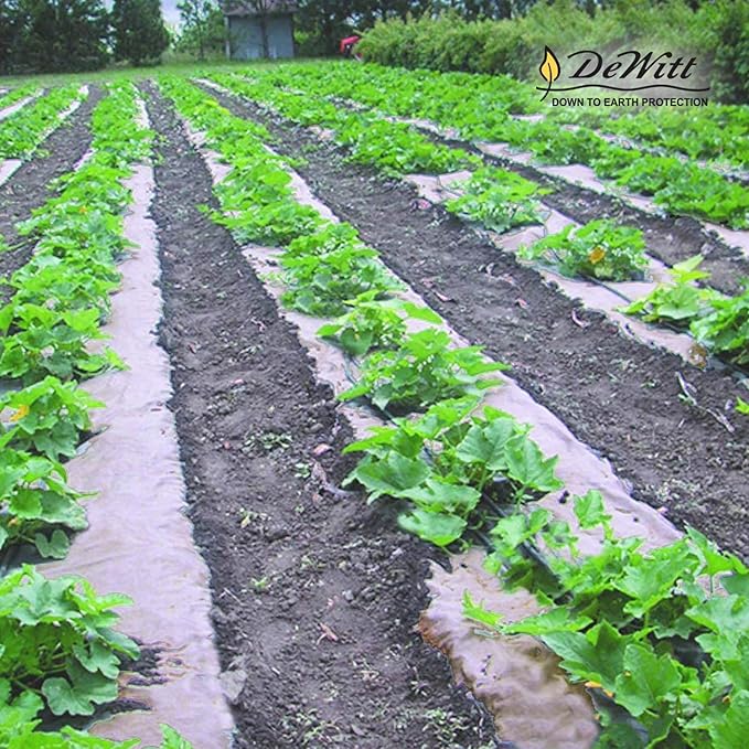 Dewitt Garden Weed Barrier Natural Paper Mulch, Black, 3 x 300 Feet – Organic Gardening Ground Cover Mat for Vegetable Gardens, Beds, Greenhouse, and Outdoor Planting Areas