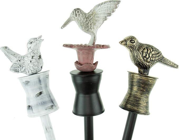 Clever Garden Heavy Duty Decorative Hose Guide - White Sparrow, 1 Pack