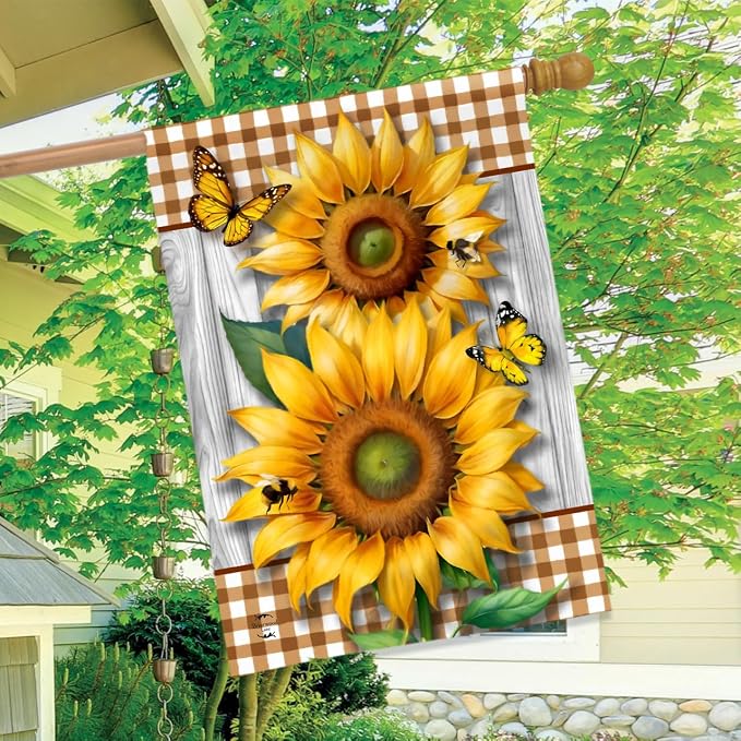 Briarwood Lane Sunflower Duo House Flag