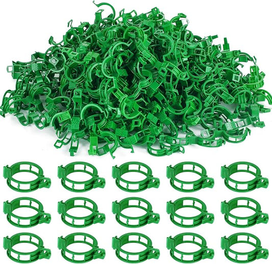 100PCS Green Plant Support Clips, Tomato Clips, Garden Clips, Trellis Clips, Vine Clips for Climbing Plants to Prevent Tomatoes from Pinching or Falling Off