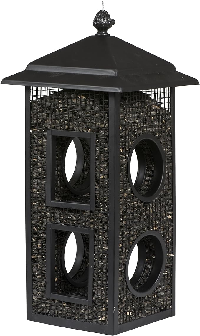Perky-Pet Fly-Thru Wild Bird Feeder - 2 lb Capacity for Black-Oil Sunflower Seeds - Wild Bird Feeder for Outdoors - Outdoor Decor - B00303