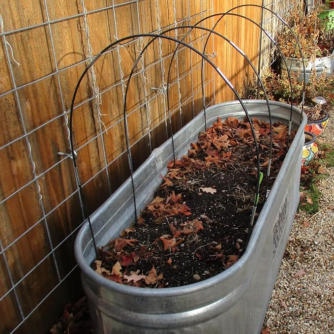 Greenhouse Hoops Grow Tunnel, 5 Sets of 7FT Garden Hoops for Raised Beds, Rust-Proof Fiberglass Frame for Garden Netting, Greenhouse Kit, Plant Shade Cloth, Plant Row Cover, 25 pcs