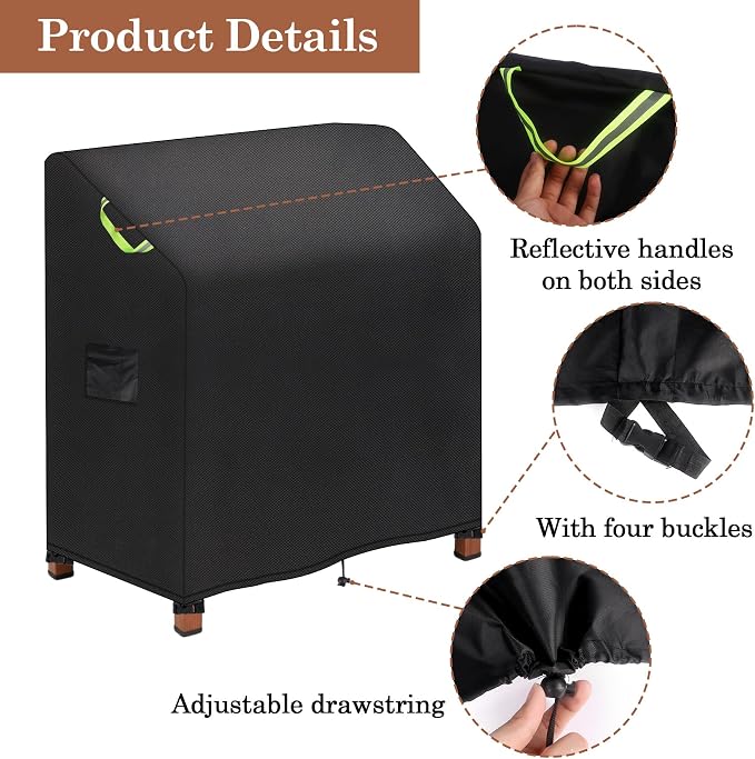Klmnop Outdoor Garden Potting Bench Table Cover, Waterproof & Windproof Cover for Garden Potting Table, Cabinet & Planting Workstation, UV Resistant(47"W x 20"D x 47"H)
