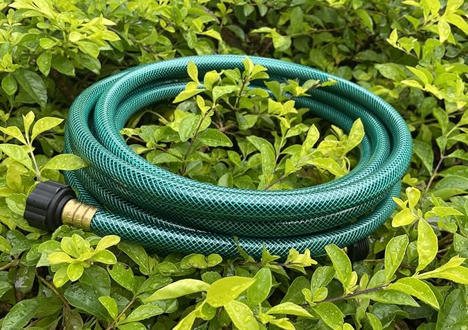 1/2 Inch Garden Hose 15FT, Boat Hose, Flexible Tubing with 3/4" Solid PVC Male to Female Fitting for Household, Outdoo