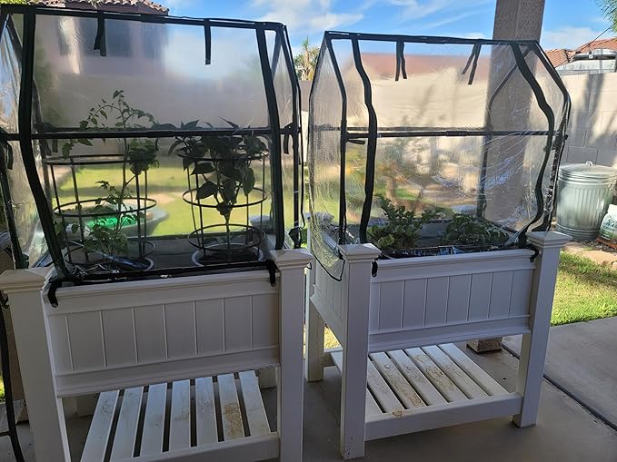 Gardzen Mini Greenhouse Heavy Duty Portable Green House, Zipper Clear Tent Indoor or Outdoor for Plants 36.2”(L) x18.9”(W) x33.3”(H)