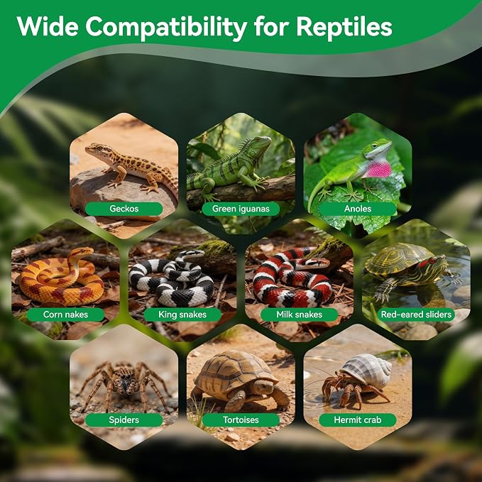 5 Pcs Organic Coconut Fiber Substrate, Biodegradable 100% Natural Coco Soil Brick, Multipurpose Eco-Friendly Terrarium Bedding for Reptiles, Tortoise, Bearded Dragon, Gecko, Snake & Amphibians