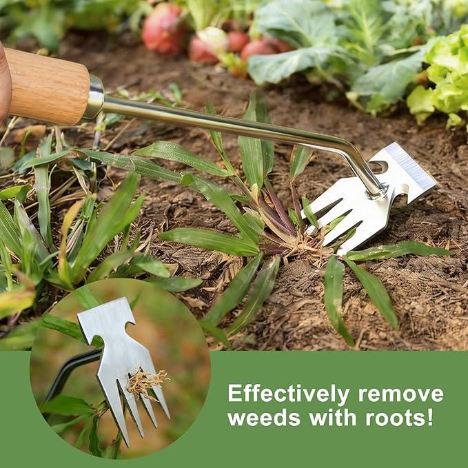 Weed Puller Tool, Weed Pulling Tool, Weeding Tool, Garden Tools, Weed Remover Tool, Stainless Steel, Anti-Detachment, Gardening Essentials, Gardening Hand Tools for Backyard Planting Weeding