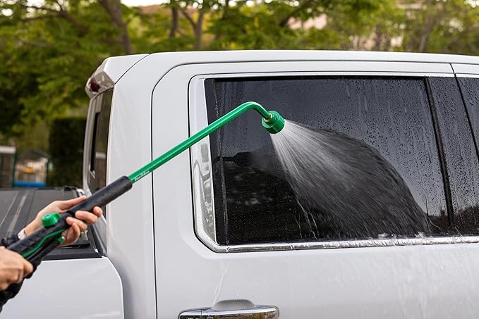 Rain Bird TRNZLWAND36 36" Watering Wand Garden Hose Nozzle, Front Trigger, Carbon Fiber Texture, Shower Spray Pattern