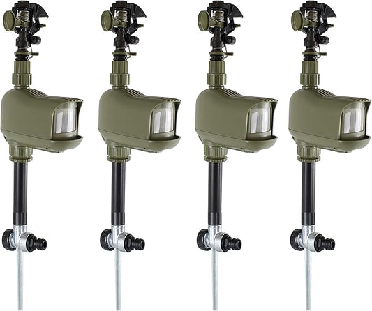 Havahart 5277 Critter Ridder Motion-Activated Animal Repellent & Sprinkler, 4 Pack