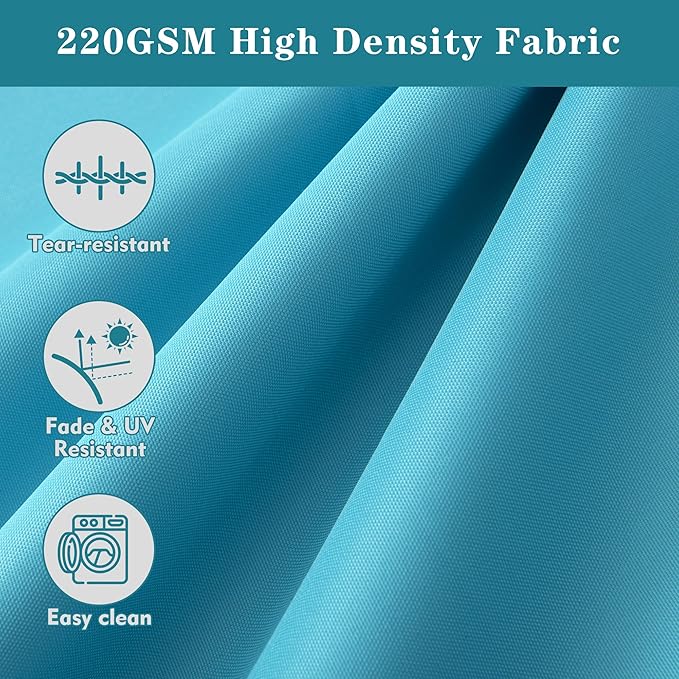 Outdoor Bench Cushions 48 x 18 Inch Thick Waterproof Porch Swing Cushions with Tie Patio Furniture Chair Cushion Bench Pad Color Fastness Backyard Seat Pads Teal