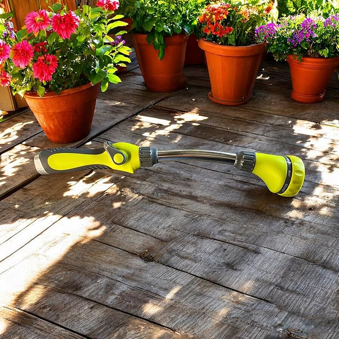 15" Watering Wand, 8 Spray Patterns, Thumb Control
