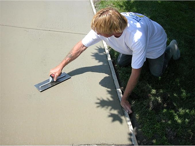 MARSHALLTOWN High Carbon Steel Finishing Trowel, 4 x 14 Inch Concrete, Masonry and Drywall Finishing Tool, Made in the USA, MXS57D