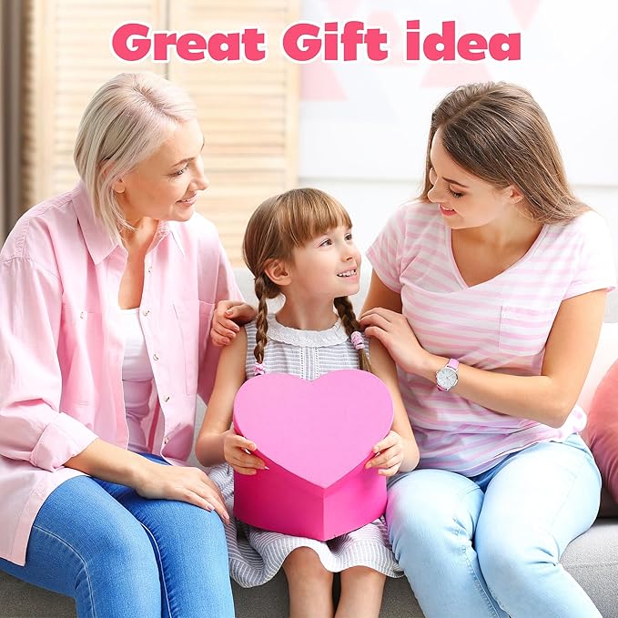 CUTE STONE Kids Gardening Set, Garden Toys with Metal Kids Rake, Shovel, Trowel, Watering Can, Gloves, Tote Bag, Gardening Kit for Toddlers, Outdoor Playset Spring Summer Toys for Girls Boys