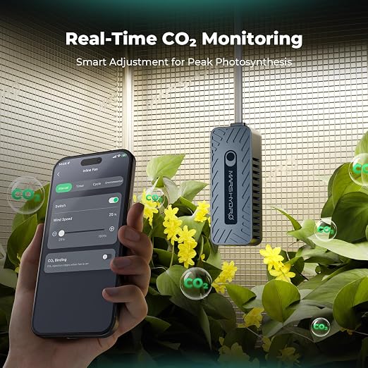MARS HYDRO Smart Sensor Kit: PPFD, CO₂, and Soil Sensors for iControl & iHub-Pro, Precision Environmental Monitoring and Control for Indoor Growing
