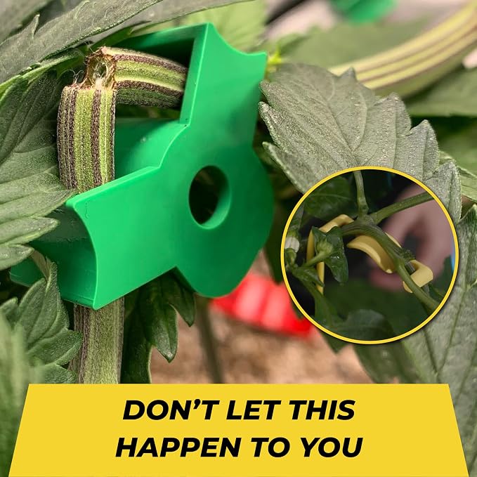 BudClips for Optimal Plant Growth | Universal Size LST Clips | Durable Plant Support Clips to Bend or Interlock Stems for Abundant Harvest | Gardening at Any Growth Stage (Black, 20pk)