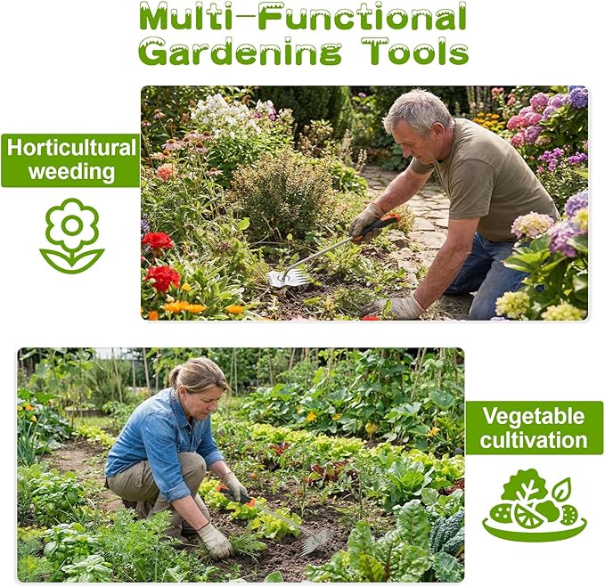 Weed puller tool,Garden tools,Portable Weeding Tool,Garden weed pulling tool,Adopt Anti slip Rubber handle,conforms to ergonomic curves,Suitable For Vegetable Cultivation And Horticulture on Farms