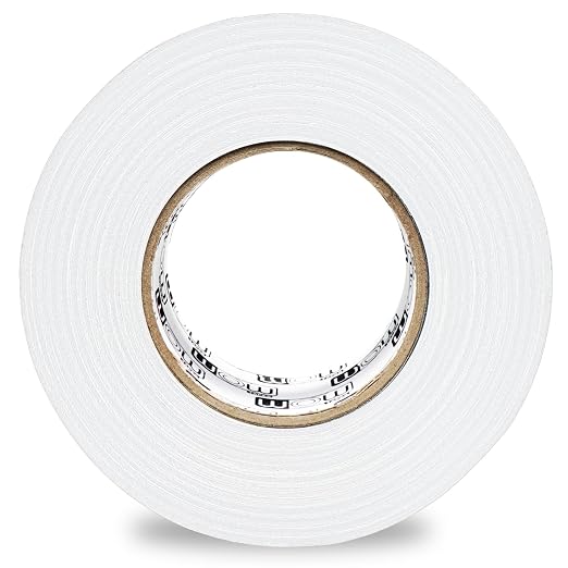 Wow Gaffers Tape 2 Inch White - 50 Yards (Pack of 6), Residue Free, Non-Reflective & Heavy-Duty - Professional Grade White Gaff Tape - Ideal for Photography Backdrop, Cables, Cords & Floor Taping