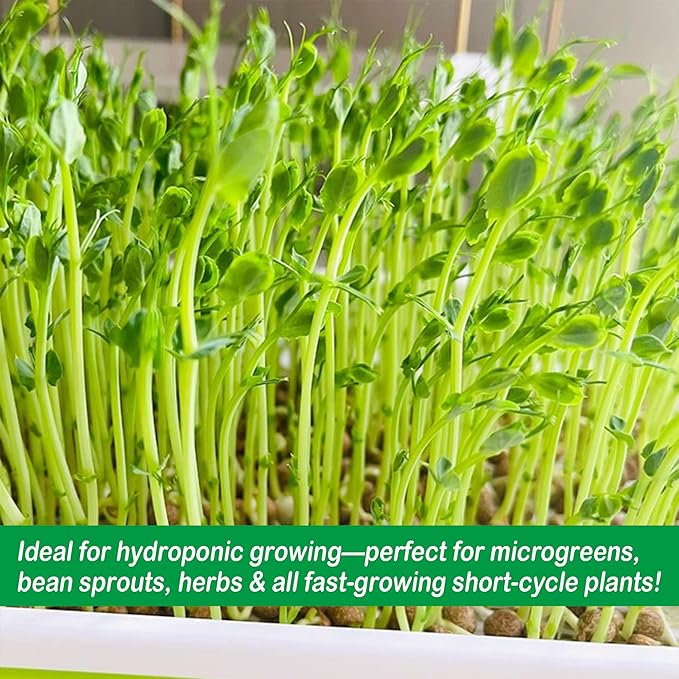 1 Roll 10" x 240" Microgreen Growing Trays Mat, Jute Fiber Grow Mats, Natural Fiber Grow Kit for Germination Tray, Perfect for Sprout Wheatgrass, Bean Sprouts, Hydroponic Seed Growing
