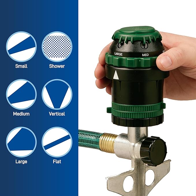 2-Pack Orbit 58573N H2O-Six Gear-Drive Sprinkler on Metal T-Spike