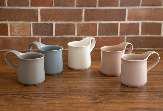 ZERO JAPAN Bee House Ceramic Coffee Mug - Microwave & Dishwasher Friendly Mugs with Handle - Cup for Tea, Coffee & Hot Drinks - Silky Grayish Blue (9 oz)
