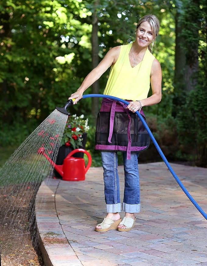 Dramm One Touch Fan Nozzle Handlheld Sprayer with Thumb Control Water Flow, Perfect for Water Restricted Areas When Watering Plants, Pots, Baskets, Vegetables, Green