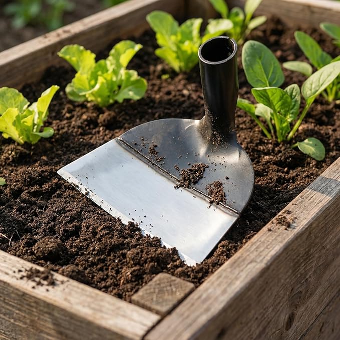 DOITOOL Hand Hoe Head Hoe Garden Tool Heavy Duty Agriculture Farming Head Round Eye Hoes Remove Grass Planting Digging Gardening Tool Weeding Hoe Head for Agriculture