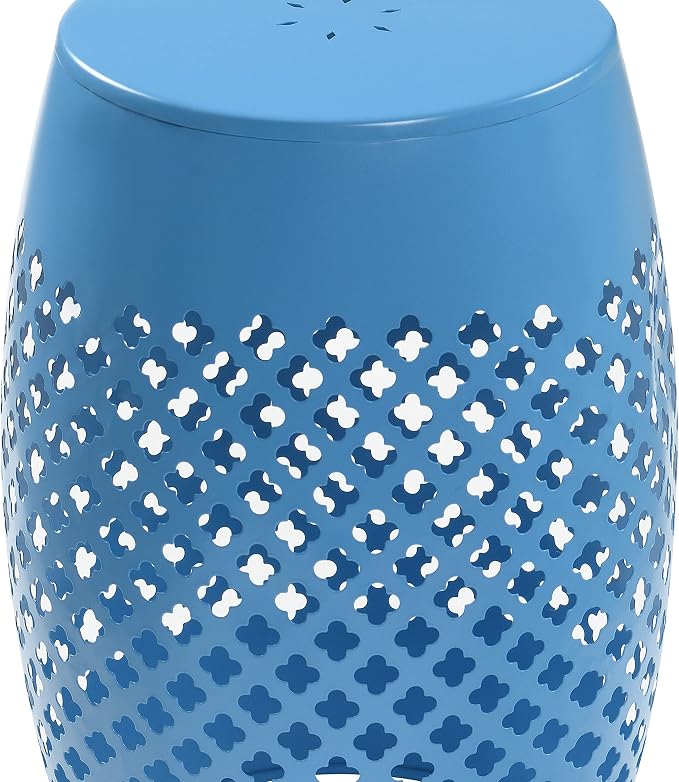 Outdoor 12" Iron Side Table, Outdoor Side Tables, Round Patio Side Table End Table