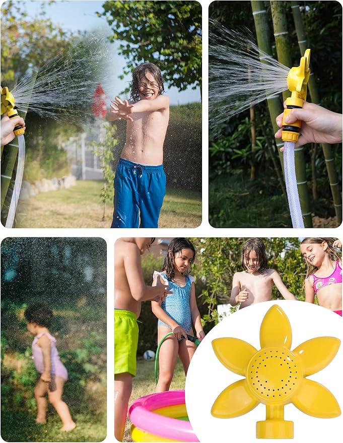 Garden Sprinklers for Small Areas Lawn Sprinkler for Small Yard Sunflower 360 Degree Metal Sprinkler Plant Watering Sprinkler Head with Gentle Water Flow for Kids Outdoor Playing