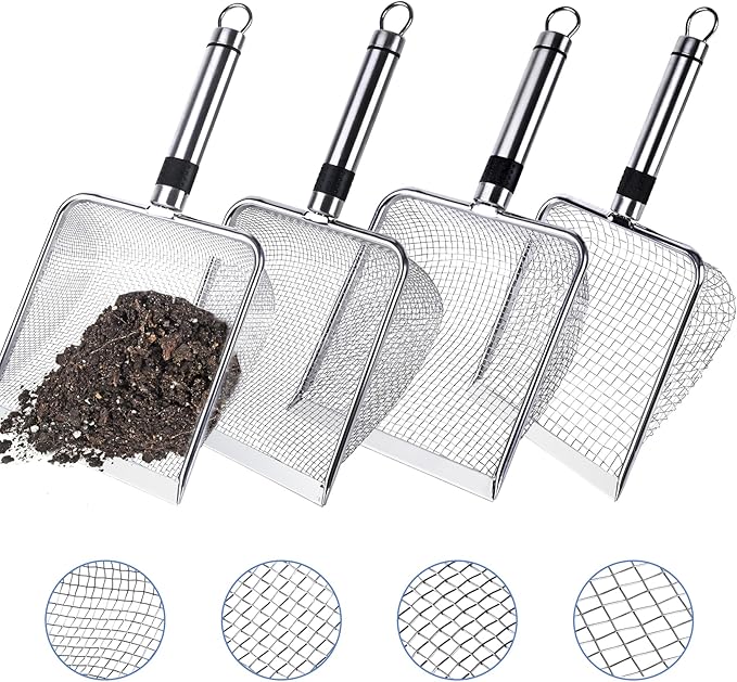Gardening Soil Sifter (4 Set, 2/2.8/3.8/5mm)