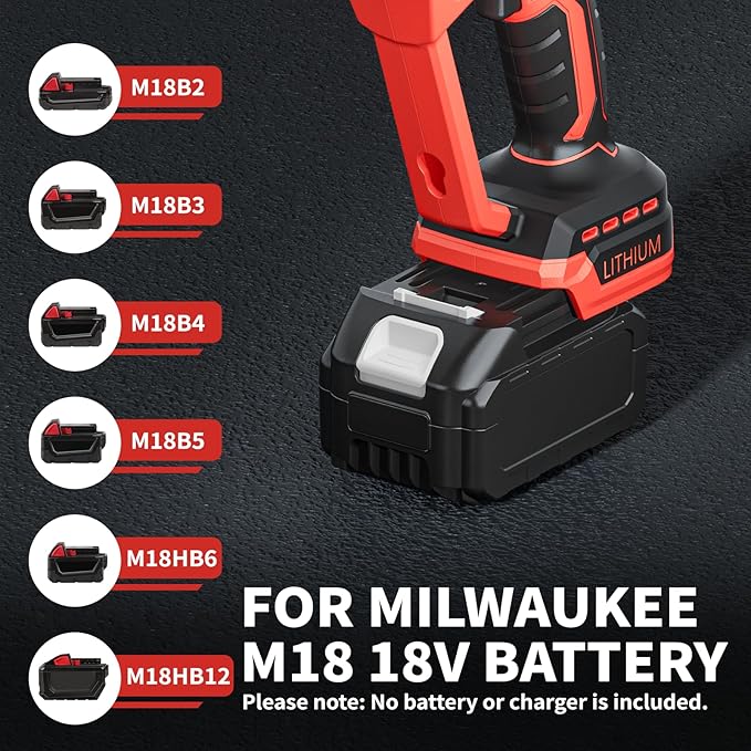 Hedge Trimmer for Milwaukee M18 18V Battery, Cordless 2 in 1 Grass Shear & Hedge Trimmer with Brushless Motor, Fitted Dual-Action Blades,Gardening Tool for Lawns, Hedges (Battery Not Included)