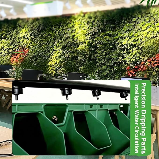 Living Wall Planter for Indoor Plants, Vertical Wall Planter System with 1 Stackable Pots, Wall Mounted Hanging Planter, Ventilation Design for Herbs, Succulents, Flowers (1Pot)