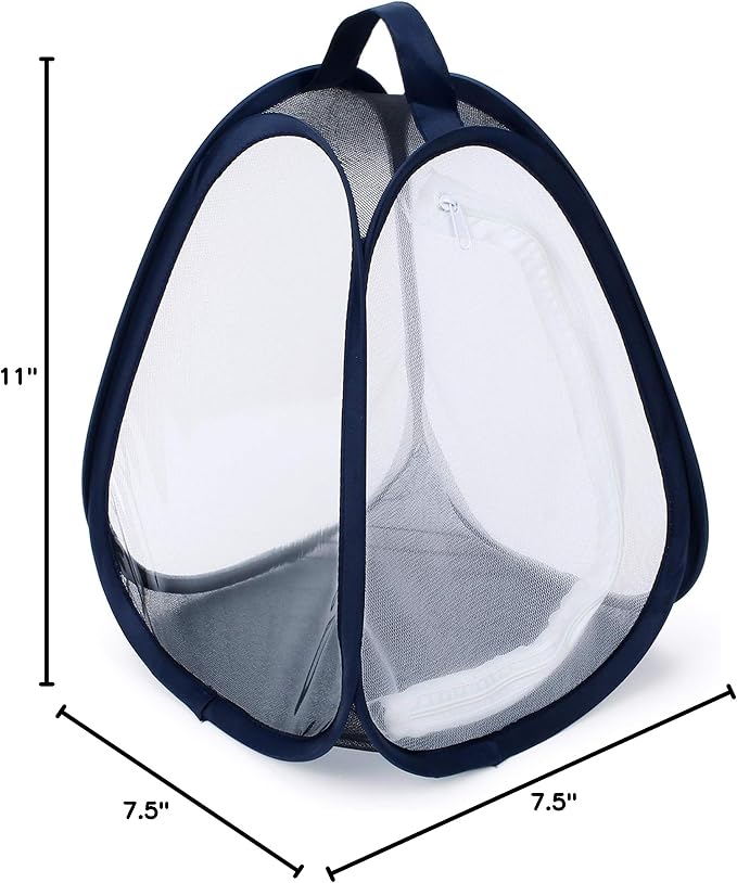 RESTCLOUD Mini Butterfly Habitat, Insect Mesh Cage, Bug Terrarium Pop Up 7.5" x 11" Tall