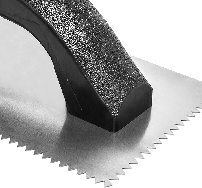 QEP 3/16" x 5/32" V-Notch Economy Flooring Trowel