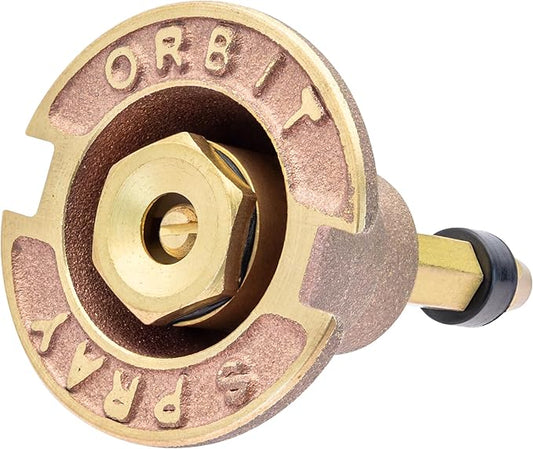 10-Pack Orbit 54070 Brass Pop-Up Flush Head Sprinkler with Full Pattern Spray Nozzle