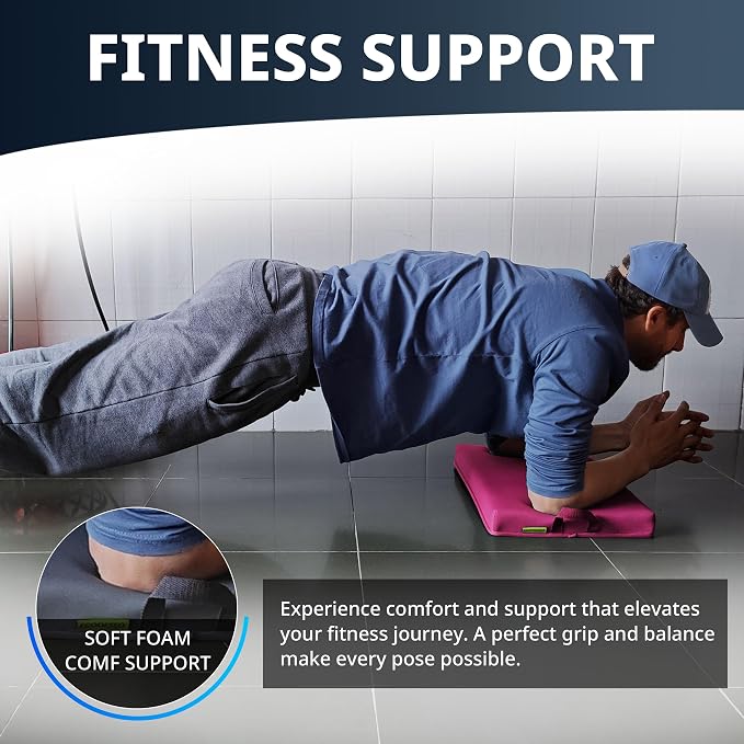 Extra Thick Kneeling Pad, Bath Kneeler Pad, Garden Kneeling Pad for Knee, Water Resistant Soft Memory Foam Cushioning for Workout, Yoga, Bathing, Physical Therapy, Prayer Pillow, Pink
