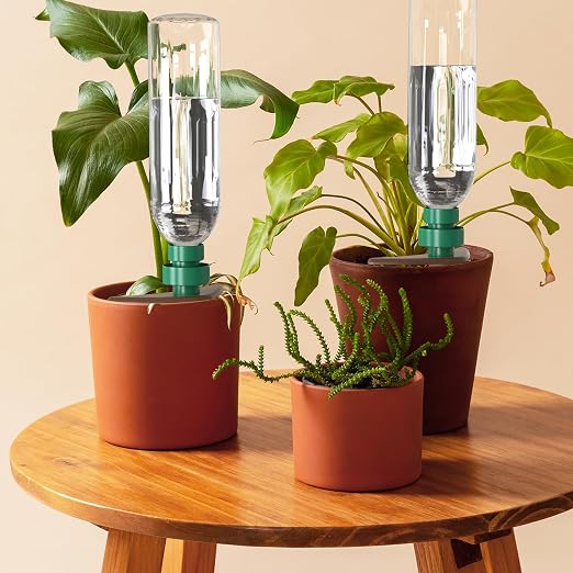 NiHome 12PCS Self-Watering Globe Support Stands for Terracotta Spikes, Compatible with Most Plant Watering Stakes, Stable 0.9" Hole Upright Hold, Durable Indoor Outdoor Planter Plastic Holders (Large)