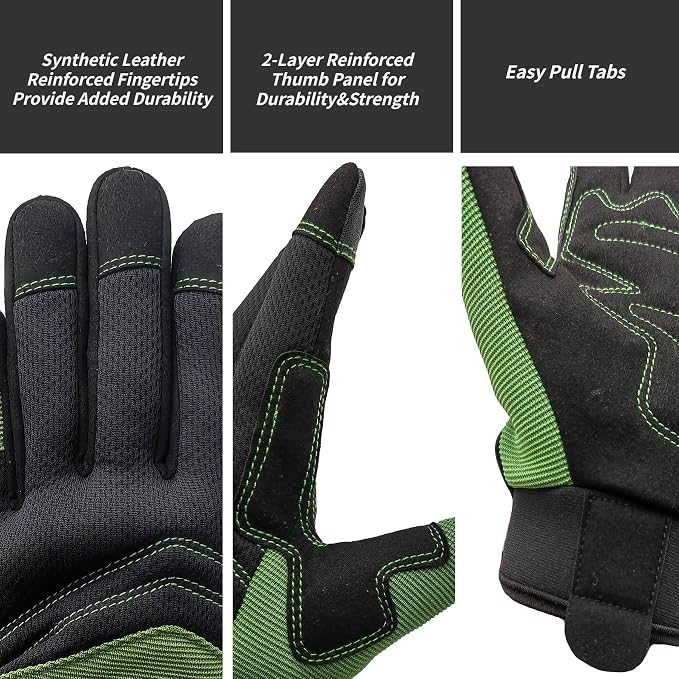 Gardening Gloves,Women Yard Work Garden Glove,Gifts | Thorn Proof,Puncture Resistant,Touchscreen,Gift,Leather,Spandex