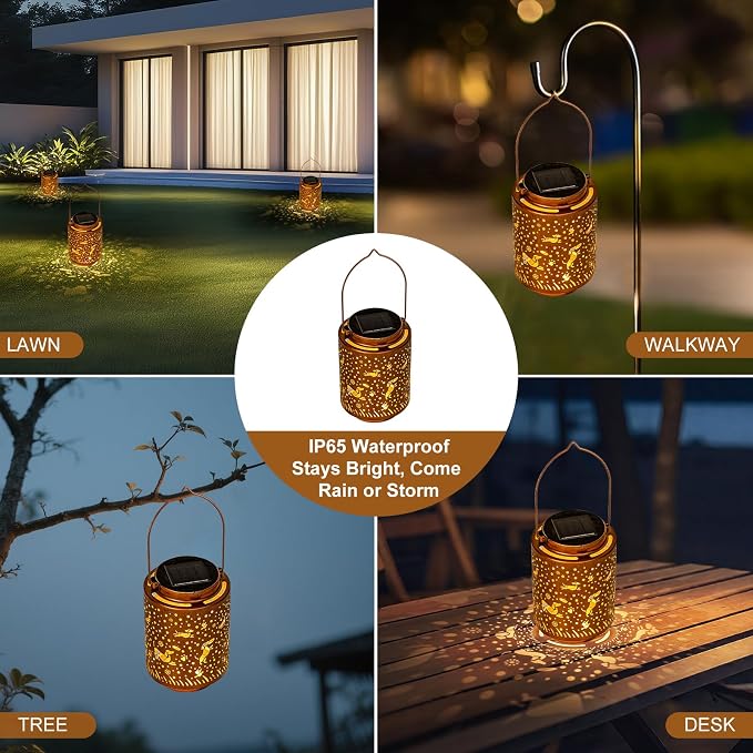Dachshund Dog Solar Lanterns, Mothers Day Gifts for Mom Grandma Women, Gifts for Dog Lovers, Outdoor Waterproof Hanging Garden Decor for Patio Yard