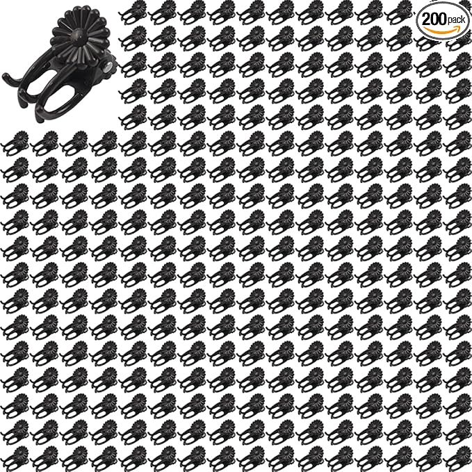 GXXMEI 200PCS Plant Clips, Orchid Clips Plant Orchid Support Clips Flower and Vine Clips for Supporting Stems Vines Grow Upright Dark Brown